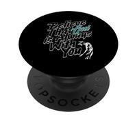 Believe That God Is Always With You Christian Faith PopSockets Adhesive PopGrip