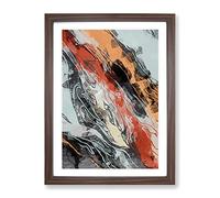 Believe The Truth In Abstract Modern Framed Print | A3 Walnut Framed Wall Art | Ready to Hang | Abstract Fantasy Picture | Living Room Bedroom Lounge Office
