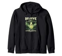 Believe UFO Abduction Government Confirmation Zip Hoodie