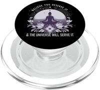 Believe you deserve Universe will serve it Manifestation PopSockets PopGrip for MagSafe
