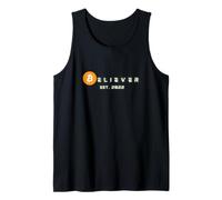 Believer in Bitcoin, HODL Cryptocurrency, BTC Crypto Merch Tank Top