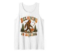 Believing is Seeing Bigfoot Halloween Trick Or Treat Gift Tank Top