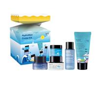 belif Aqua Bomb Hydration Cruise Set, Toner, Face Cream, Eye Cream, Night Mask, Cleanser, Travel Size Korean Care