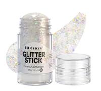 Beliky Girl Face Body Glitter Stick,Sparkly Hair Glitter Makeup,Glitters Face Paint Stick,Chameleon Color Changing Glitters Gel for Singer Concerts Mardi Gras Outfit Rave Accessories,02#