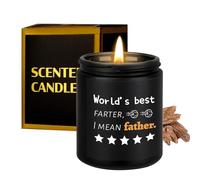 Belillpipi Father's Day Candles Gifts for Dad from Daughter Son, Dad Birthday Gift, Christmas Gifts Funny Scented Candle Gift, Sandalwood