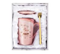 Belillpipi Mum Birthday Gifts, Funny Ceramic Marble Mug, Mom Best Gift from Daughter Son, Mothers Day Gift, Personalised Birthday Gifts Printed with World's Best Mum. It's True, we Checked!