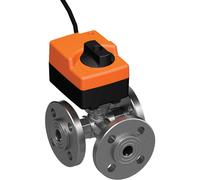 Belimo 3-Way Ball Valve DN15 Flange Kvs15 24VAC/DC 90s BACnet/Modbus 5Nm IP40 R7015R-B1/VLR24A-LP1