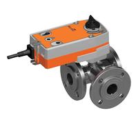 Belimo 3-Way Ball Valve DN32 Flange Kvs32 24VAC/DC Fail-Safe 75s 2-point 20Nm IP54 R7032R-B3/SRF24A