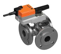 Belimo 3-Way Ball Valve DN40 Flange Kvs31 24VAC/DC 90s MP-Bus 0-10/2-10V 10Nm IP54 R7040R-B3/NR24A-MP