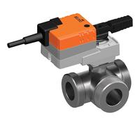 Belimo 3-Way Ball Valve G2 Kvs16 24VAC/DC 90s 2/3-point 5Nm IP54 SPDT R530/LR24A-S