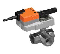 Belimo 3-Way Ball Valve Rp1-1/2 Kvs31 24VAC/DC 90s MP-Bus 0-10/2-10V 20Nm IP54 R3040-S3/SR24A-MP