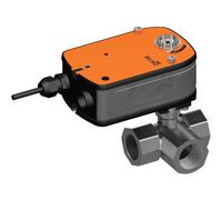 Belimo 3-Way Ball Valve Rp1-1/4 Kvs9 24VAC/DC Fail-Safe 75s MP-Bus 0-10/2-10V 4Nm IP54 R3032-BL2/LRF24-MP