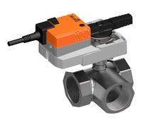 Belimo 3-Way Ball Valve Rp2 Kvs49 24VAC/DC 90s 2/3-point 20Nm IP54 SPDT R3050-S4/SR24A-S