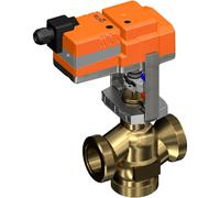Belimo 3-Way Globe Valve 15mm G2-3/4 Kvs40 100-240VAC 150s 2/3-point 500N IP54 H550B/LV230A-TPC