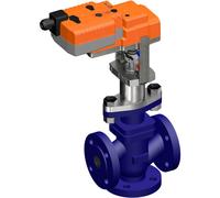 Belimo 3-Way Globe Valve DN25 Flange 20mm Stroke Kvs10 24VAC/DC Fail-Safe 150s 0-10V 1000N IP54 H7025X10-S2/NVK24A-SZ-TPC