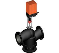 Belimo 3-Way Globe Valve DN250 Flange 65mm Stroke Kvs1000 230VAC 3-point 12000N IP65 Terminal H7250+GV12-230-3-T