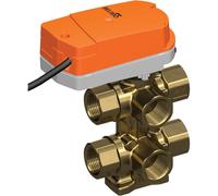 Belimo 6-Way Characterized Valve Rp1/2 Kvs0.4/0.63 24VAC/DC 75s 2-10V 1Nm IP40 R3015-P4-P63-B1/CQ24A-SR