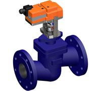Belimo Globe Valve 18mm Flange DN80 Kvs90 24VAC/DC 150s MP-Bus 0-10/2-10V 1500N IP54 H6080X90-SP2/SV24A-MP-TPC