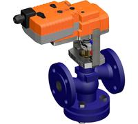 Belimo Globe Valve DN32 Flange 15mm Stroke Kvs16 24VAC/DC Fail-Safe 35s MP-Bus 0-10/2-10V 1000N IP54 H632R/NVKC24A-MP-TPC