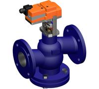 Belimo Globe Valve DN65 Flange 18mm Stroke Kvs58 24VAC/DC 35s 2-10V 1000N IP54 H664R/NVC24A-SR-TPC