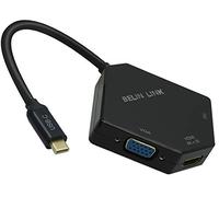 BELIN LINK USB C to HDMI/VGA/DVI Adapter,Compatible Thunderbolt 3 Type C for HDMI DVI VGA for MacBook Pro/