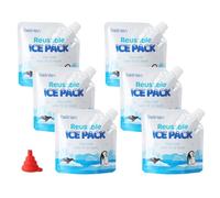 Belinlen 6 Pack Reusable Ice Packs for Cooler 7x7 Inch - 7.87 Mil Thick