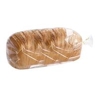 Belinlen Clear Plastic Bread Bag - 100 Pack Bread Loaf Bags with Free Twist Ties for Storage Baking Buns, Baguette (18" x 8" x 2")