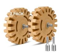Belinova Rubber Eraser Wheel 4 Inch, 2 Pack, Adhesive Remover, Vinyl Decal, Graphics Removal Tool, Stripes, Stickers, Tape for Cars, RVs, Trucks, Boats, Windows, Metal, Glass