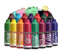 Belissia food colouring set - 15x10ml liquid & highly concentrated - food-safe food colouring for baking, cooking, fondant & DIY - vegan, strong colouring, neutral taste
