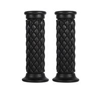 Belissy 1 Pair of 7/8" 22mm Universal Rubber Motorcycle Handlebar Hand Grips Bar End Hot Black