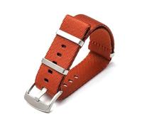Belivceng 20mm 22mm Woven Nylon Canvas Watch Strap for Water Sports and Recreation,Orange,22mm