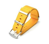Belivceng 20mm 22mm Woven Nylon Canvas Watch Strap for Water Sports and Recreation,Yellow,22mm