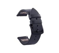 Belivceng Classic Leather Watch Band Black Buckle, Easy-Change Strap with Quick Release Spring Bars, 20mm and 22mm Sizes,Black,20mm