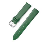 Belivceng Genuine Leather Watch Strap, Thin Design, 8mm to 22mm Sizes Replacement Band Accessory,Green,21mm