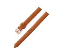 Belivceng Handmade Leather Watch Band, Slim Strap with Pin Buckle, for Men and Women, 8mm to 22mm Sizes,Light Brown Rose,22mm