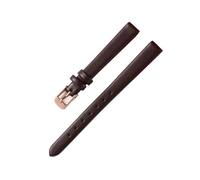 Belivceng Handmade Leather Watch Band, Slim Strap with Pin Buckle, for Men and Women, 8mm to 22mm Sizes,Dark Brown Rose,10mm