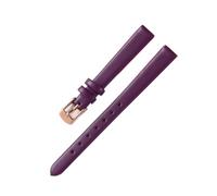 Belivceng Handmade Leather Watch Band, Slim Strap with Pin Buckle, for Men and Women, 8mm to 22mm Sizes,Purple-Rose Gold,20mm