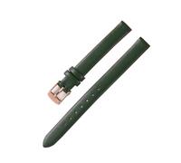 Belivceng Handmade Leather Watch Band, Slim Strap with Pin Buckle, for Men and Women, 8mm to 22mm Sizes,Green2-Rose Gold,20mm