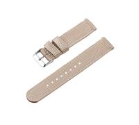 Belivceng Quick Release Nylon Watch Strap with Metal Buckle - Wristband for Men and Women, 18mm 20mm 22mm 24mm,Beige - Silver,24mm