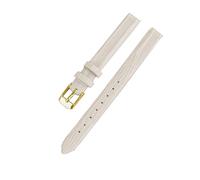 Belivceng Thin Genuine Leather Watch Strap, Lizard Grain Pattern, for Women, 8mm to 16mm Replacement Band,Apricot - Gold,14mm