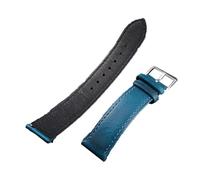 Belivceng Vintage Oil Wax Genuine Leather Watch Strap, Quick Release Design, 18mm to 22mm Sizes, Replacement Band Accessories,Blue,20mm