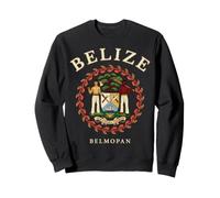 Belize Belmopan Coat of Arms Emblem with Motto Sweatshirt