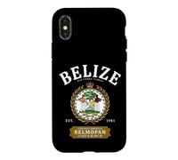 Belize Belmopan Est 1981 Vintage Crest Central America Case for iPhone X/XS