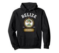 Belize Belmopan Est 1981 Vintage Crest Central America Pullover Hoodie