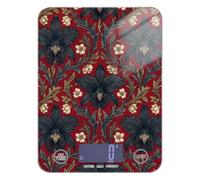 Belize Black Orchid William Morris Pattern waterproof diet scales digital weight for food 11lb/0 18oz 5kg/5g digital gram scale with 4 unit for Cooking Cooking (Batteries not Included)