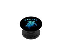 Belize Blue Sea Turtle Artistic Watercolor Splatter PopSockets Adhesive PopGrip