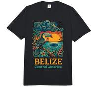 Belize Central America Toucan Sunset Blue Hole Comfort Colors Adult Heavyweight T-Shirt