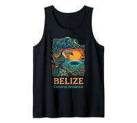 Belize Central America Toucan Sunset Blue Hole Tank Top