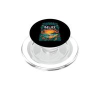 Belize Central America Tropical Sunset Beach & Mayan Temple PopSockets PopGrip for MagSafe