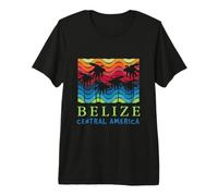 Belize Central America Vintage Surf Retro Beach Vacation Premium T-Shirt